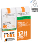Anthelios UVMune 400 Oil Control Invisible Fluid Sunscreen SPF 50+ 2x50mL