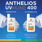 Anthelios UVMune 400 Oil Control Invisible Fluid Sunscreen SPF 50+ 2x50mL