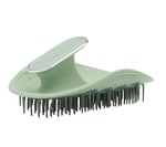 مانتا فرشاة شعر لطيفة لفك تشابك الشعر الرطب والجاف باللونين السيرين جرين والذهب الأبيض