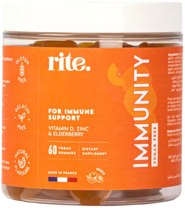 Rite IMMUNITY Vitamin Gummies SugarFree 60 Gummies in UAE BasharaCare