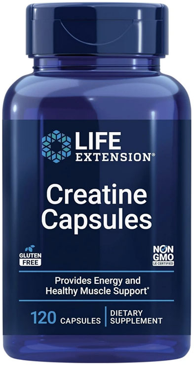 

Creatine Capsules with Creatine Monohydrate and Vitamin C Promotes Energy Strength Lean Muscle Support and Healthy Endurance -120 Capsules