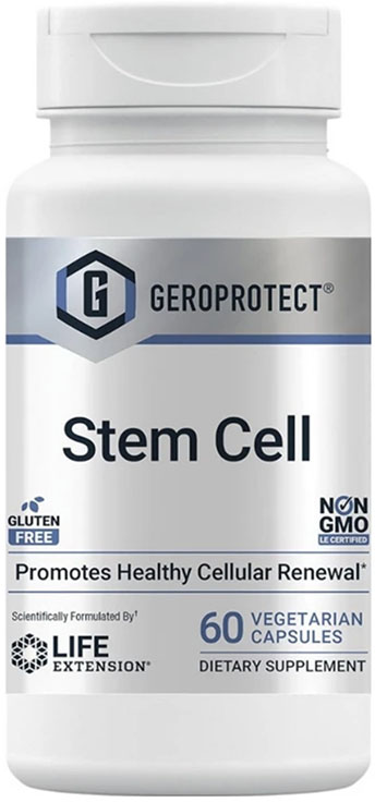 

GeroProtect Stem Cell Promotes Healthy Cellular Renewal for Anti-Aging & Longevity - 60 Vegetarian Capsules