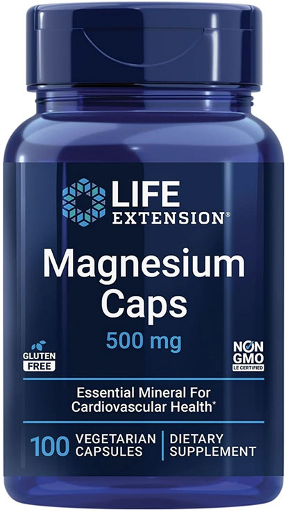 

Magnesium 500mg – Magnesium Oxide, Citrate & Succinate – Heart & Bone Support, Metabolism Boost - 100 Vegetarian Capsules