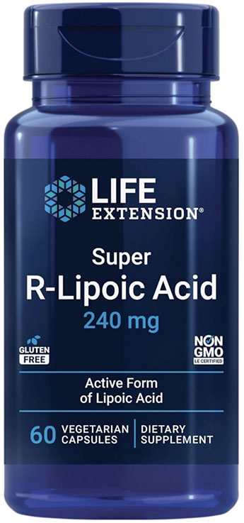 

Super R-Lipoic Acid 240mg for Enhanced Cellular Energy, Anti-Aging Benefits, and Liver Health – 60 Vegetarian Capsules
