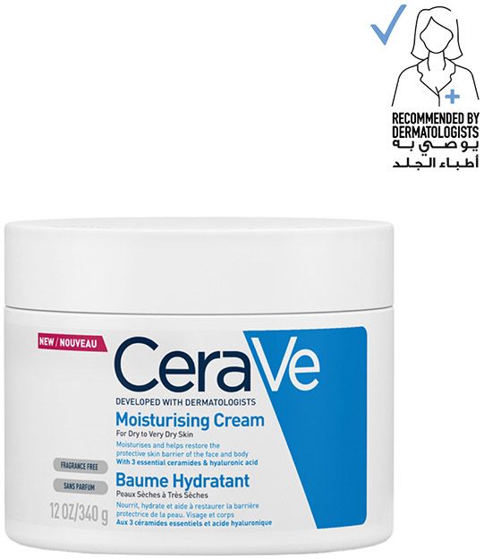 CeraVe Moisturizing Cream for Dry Skin with Hyaluronic Acid 340g in UAE