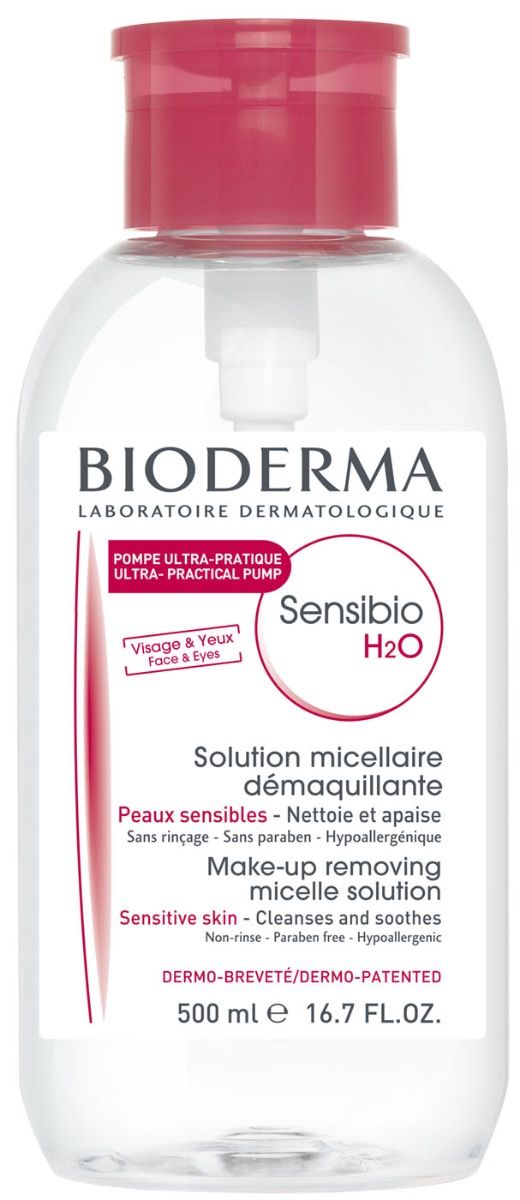 Bioderma Sensibio H2O 500ml 9本 Bioderma Sensibio H2O with Pump in Oman| BasharaCare